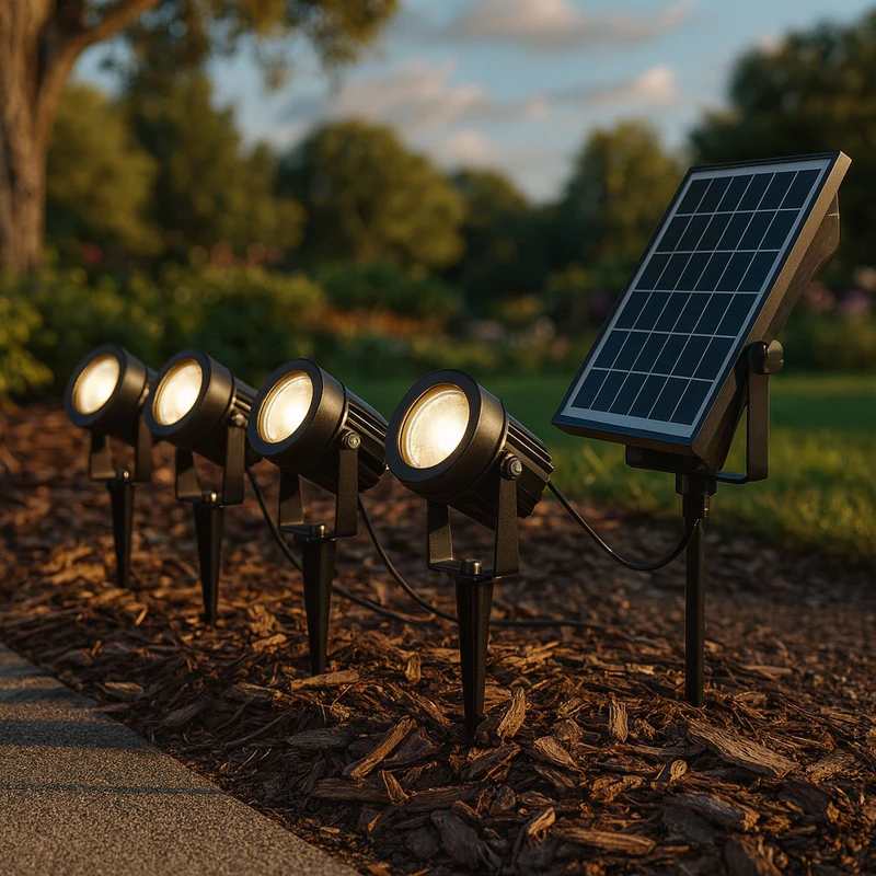 Solar-Powered Garden Lights (Set of 4)